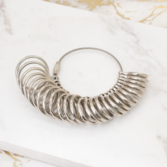 Ring Sizer Gauge | Professional & Accurate | UK A-Z Sizing | Clear A-Z Engravings | Quality Checked | For Both Women & Men