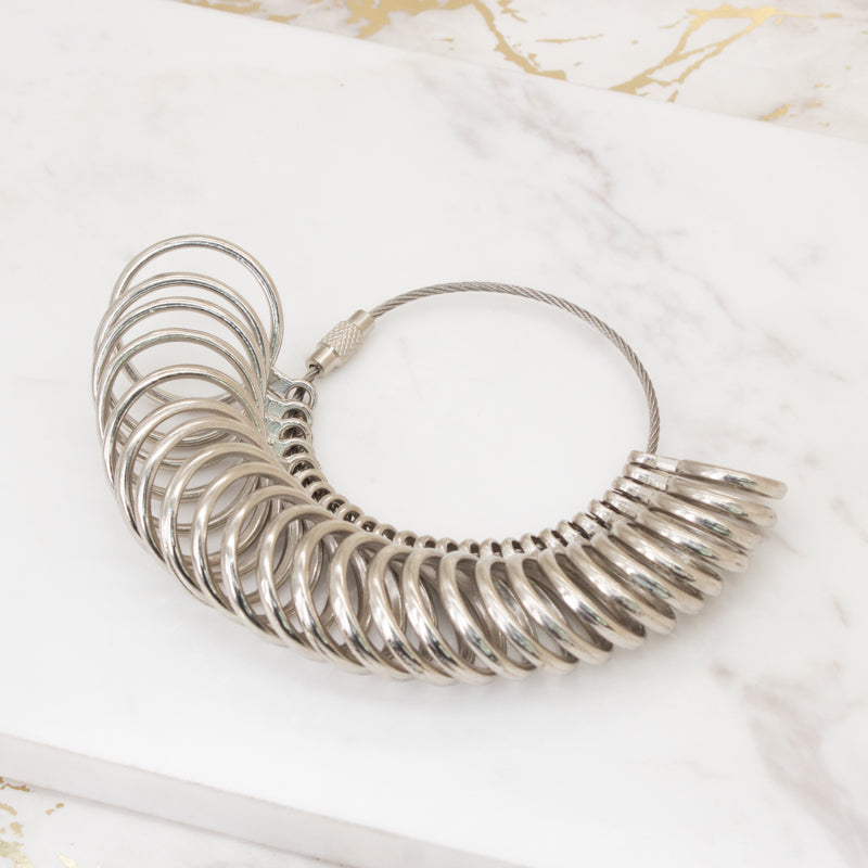 Ring Sizer Gauge Set | Professional & Accurate | UK A-Z Sizing | Clear A-Z Engravings | Quality Checked | For Both Women & Men