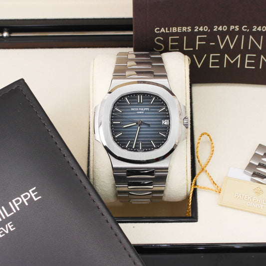 Patek Philippe Nautilus 5711/1A-010 Blue Dial Discontinued 2018 Luxury Swiss Watch Certified Pre-Owned Kensington London Boutique - product image f...