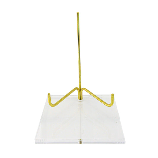 Acrylic Base Crystal Display Transparent Stand Easel Rack for Minerals Crystal Holder Support