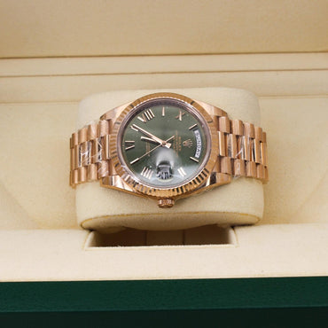 Rolex Daydate 228235 Rose Gold Green Dial