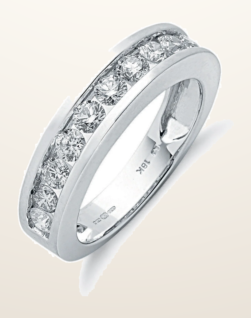 IT_ROLE:detail_crop | 18ct White Gold 1.00ctw Diamond Eternity Ring