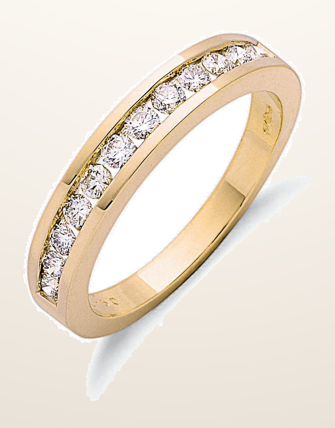 IT_ROLE:detail_crop | 9ct Yellow Gold 0.50ct Diamond Eternity Ring