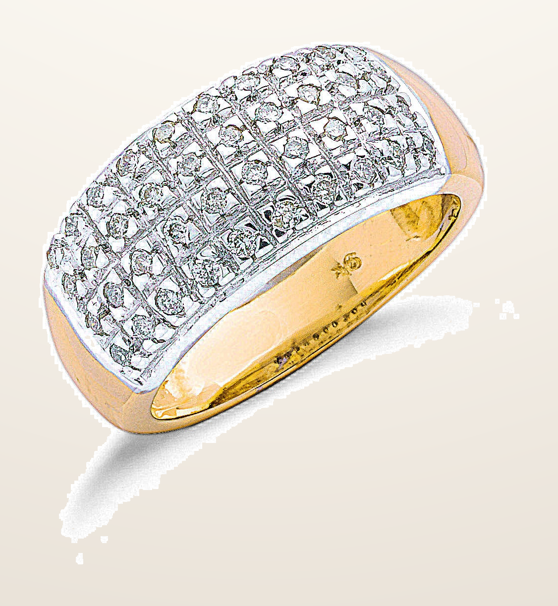 IT_ROLE:detail_crop | 9ct Yellow Gold 0.50ctw Diamond Bombay Ring