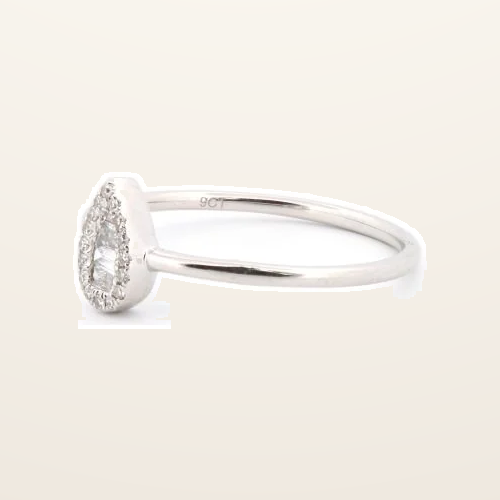 IT_ROLE:detail_crop | 9ct White 0.11ct Natural Diamond Ring