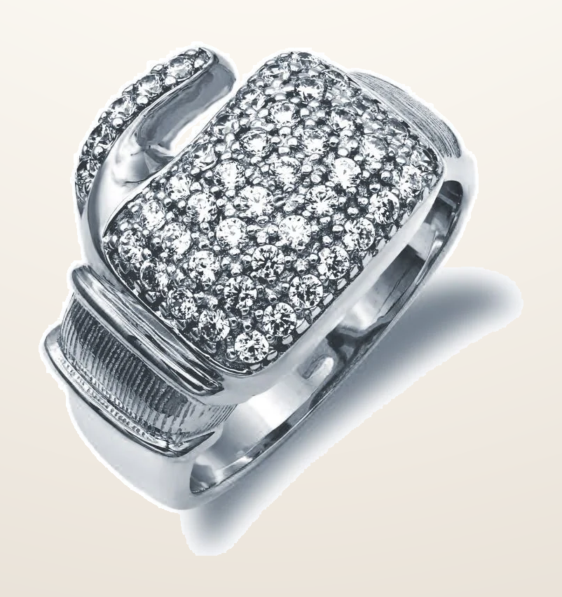 IT_ROLE:detail_crop | 925 Silver Cubic Zirconia Set Boxing Glove Ring