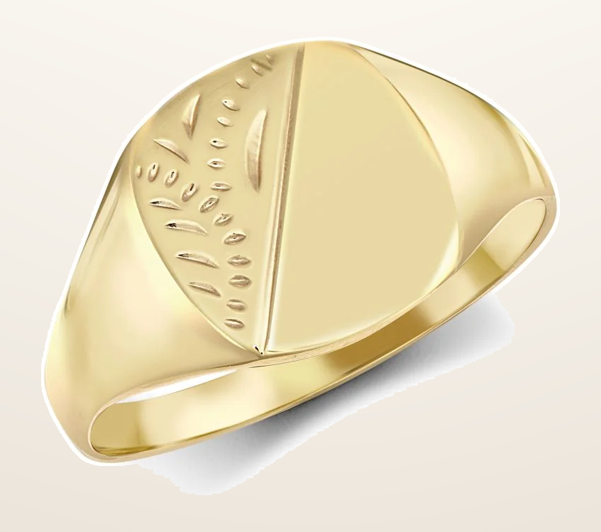 IT_ROLE:detail_crop | 9ct Yellow Gold Signet Ring