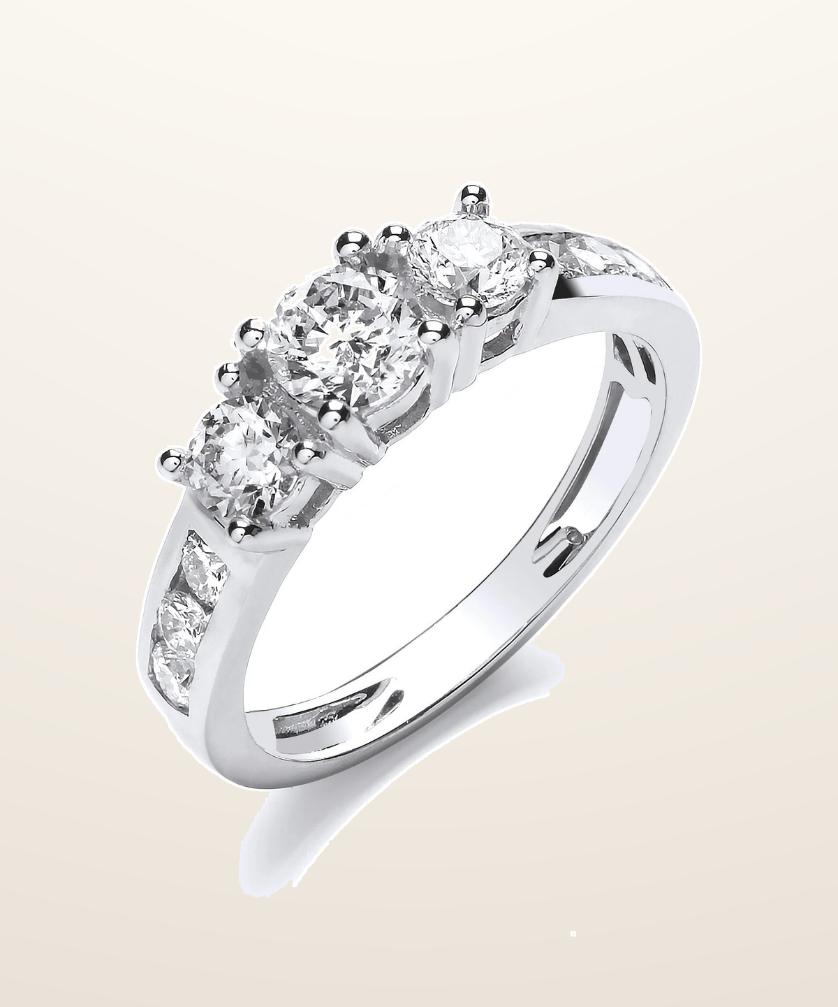 IT_ROLE:presentation_crop | 18ct White 1.00ct Diamond Ring