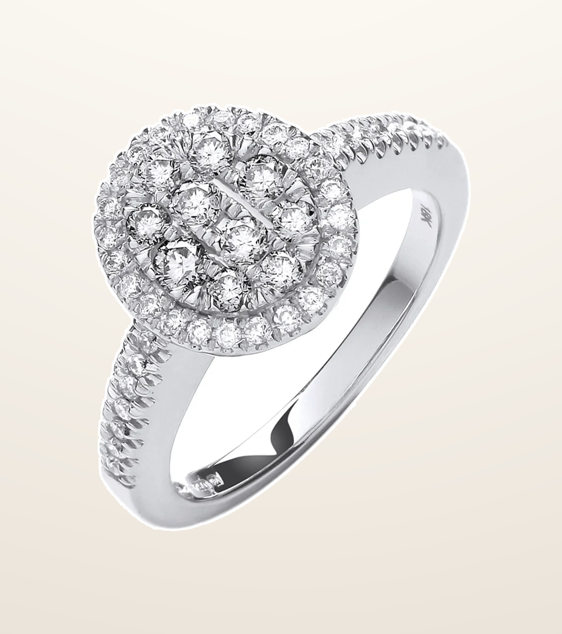 IT_ROLE:presentation_crop | 18ct White Gold 0.50ct Diamond Dress Ring