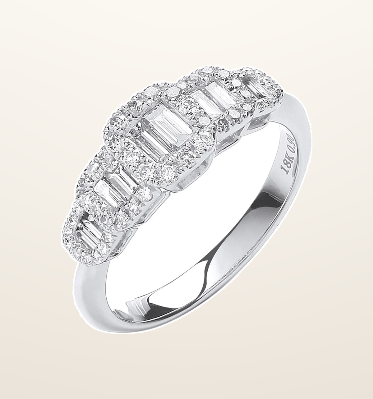 IT_ROLE:presentation_crop | 18ct White Gold 0.72ct G-VS Dress Ring