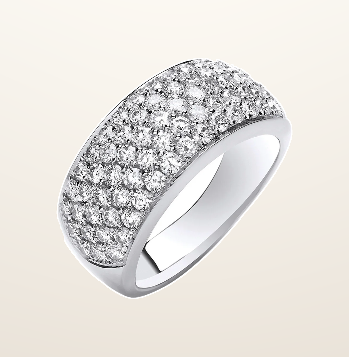 IT_ROLE:presentation_crop | 18ct White Gold 1.60ctw Diamond Bombay Ring