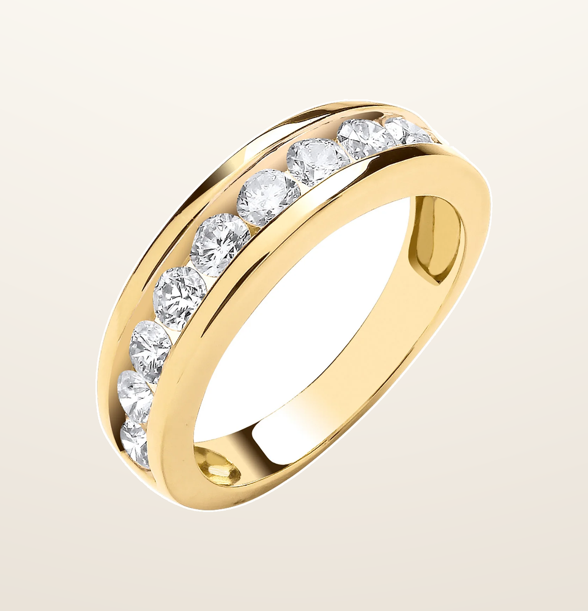IT_ROLE:presentation_crop | 18ct Yellow Gold 1.00ctw Diamond Eternity Ring