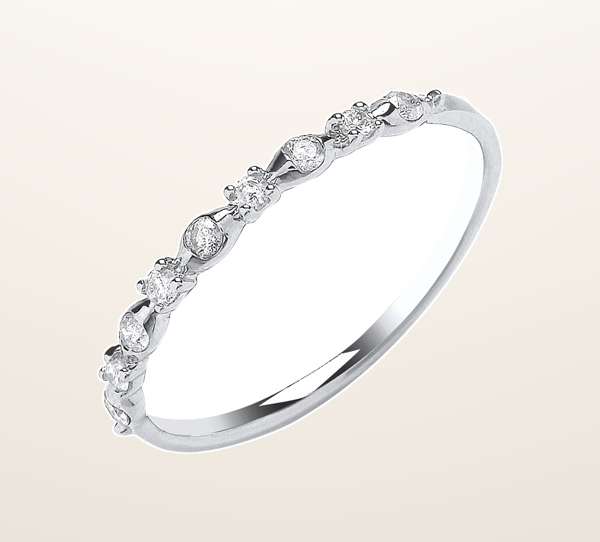 IT_ROLE:presentation_crop | 9ct White Gold 0.15ct Diamond Eternity Ring