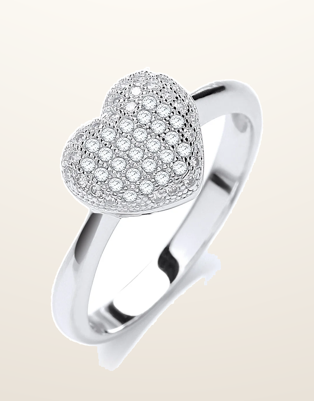 IT_ROLE:presentation_crop | Micro Pave' Heart Shape Ring