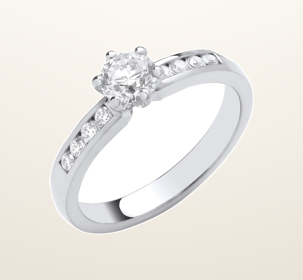 IT_ROLE:presentation_crop | Platinum 0.70ctw Brilliant Cut Diamond Ring