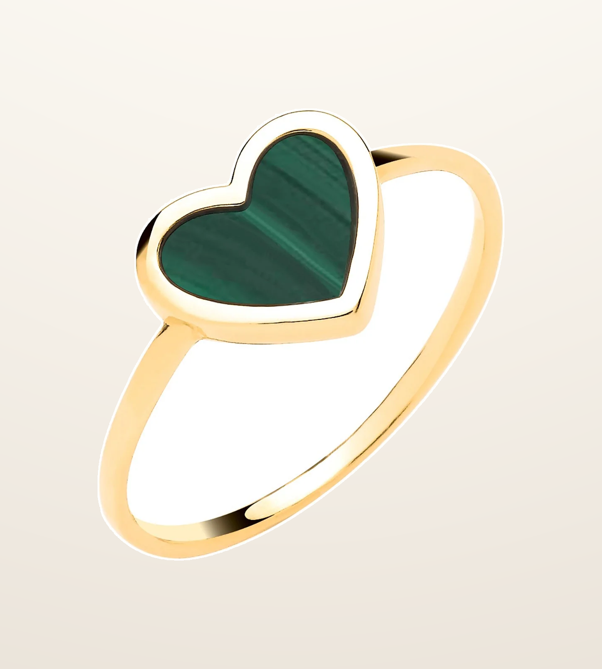 IT_ROLE:presentation_crop | Yellow Gold Green Heart Ladies Ring