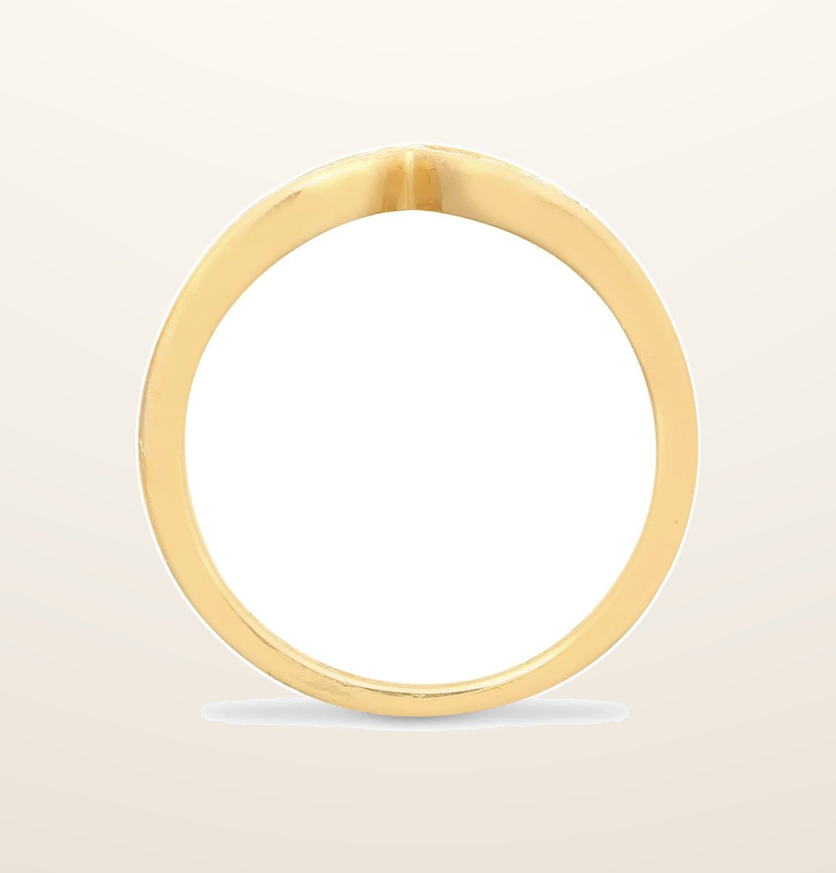 IT_ROLE:presentation_crop | 9ct Yellow Gold Natural Diamond Wishbone Ring