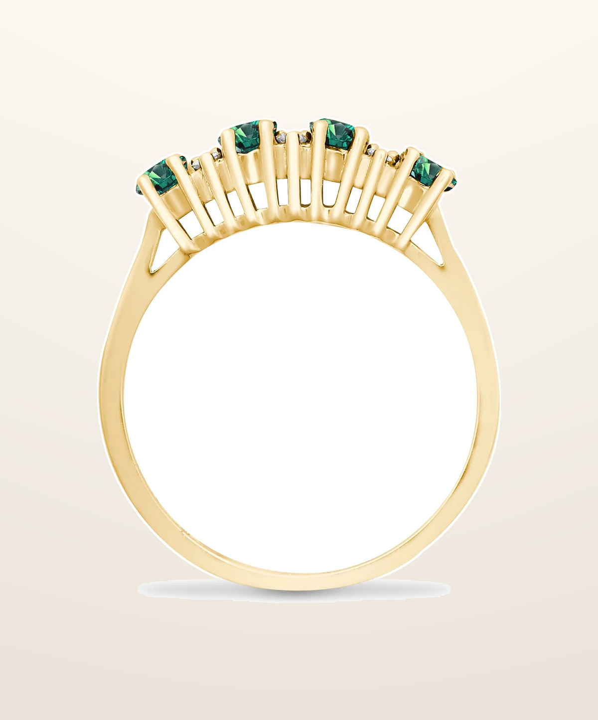 IT_ROLE:presentation_crop | 9ct Yellow Gold Natural Diamond 12pts & Ruby 92pts Ring