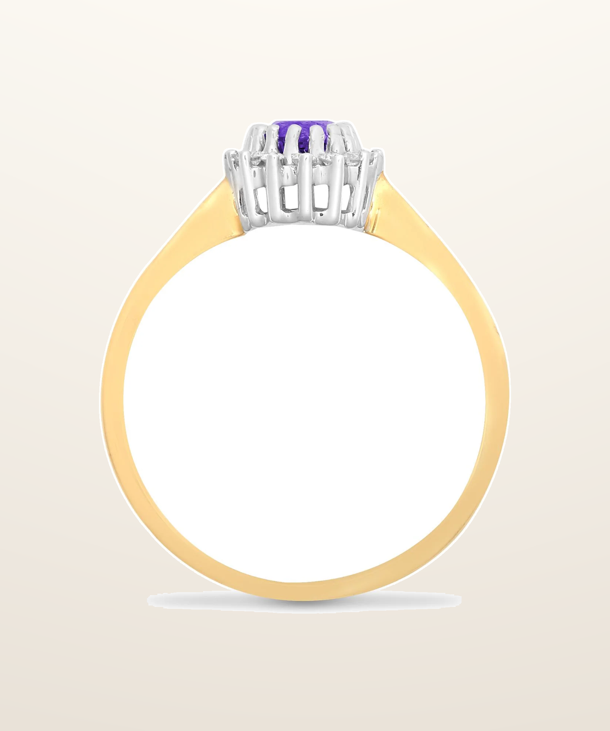 IT_ROLE:presentation_crop | 9ct Yellow Gold Natural Diamond 12pts & Amy 44pts Ring