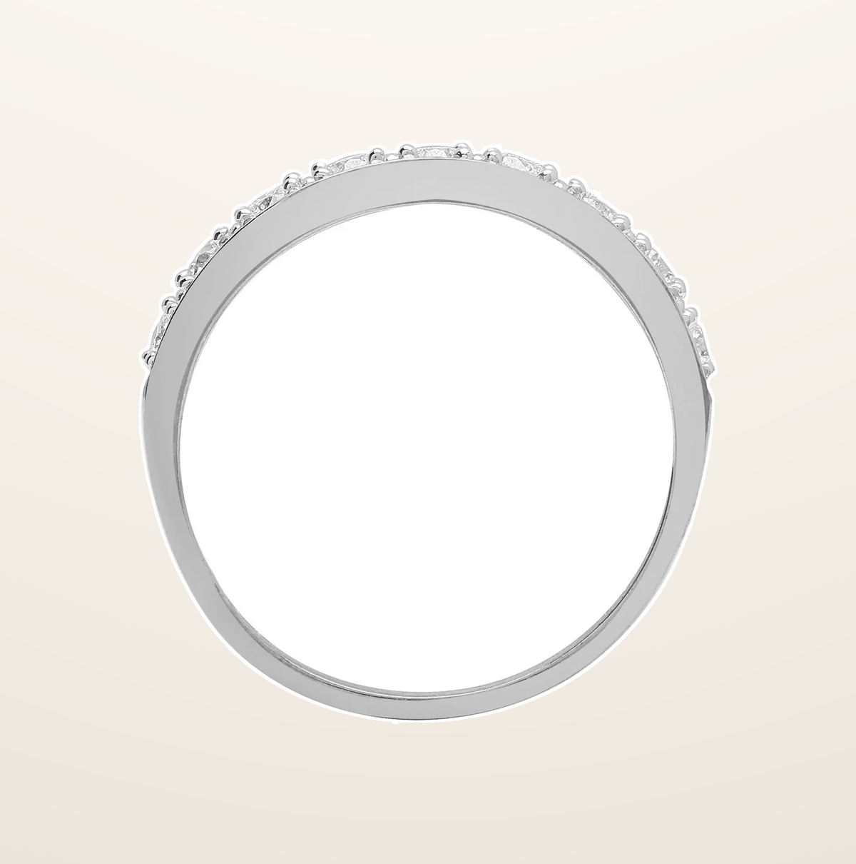 IT_ROLE:presentation_crop | 9ct White Gold Half Eternity Natural Diamond Ring