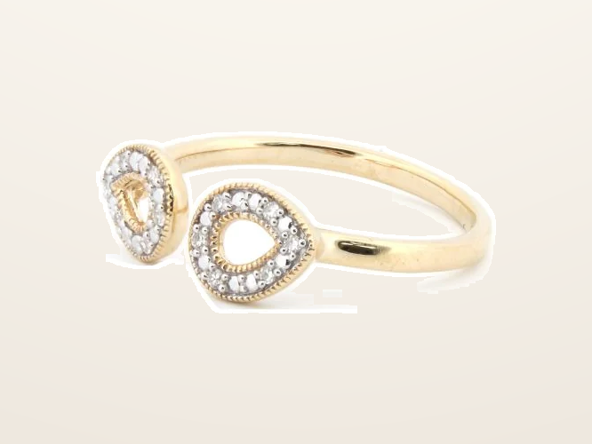 IT_ROLE:presentation_crop | 9ct Yellow 0.06ct Natural Diamond Ring