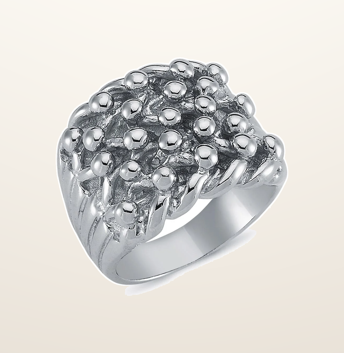 IT_ROLE:presentation_crop | 925 Silver Five Row Keeper Ring