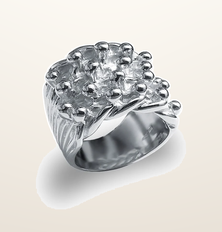 IT_ROLE:presentation_crop | 925 Silver Four Row Keeper Ring