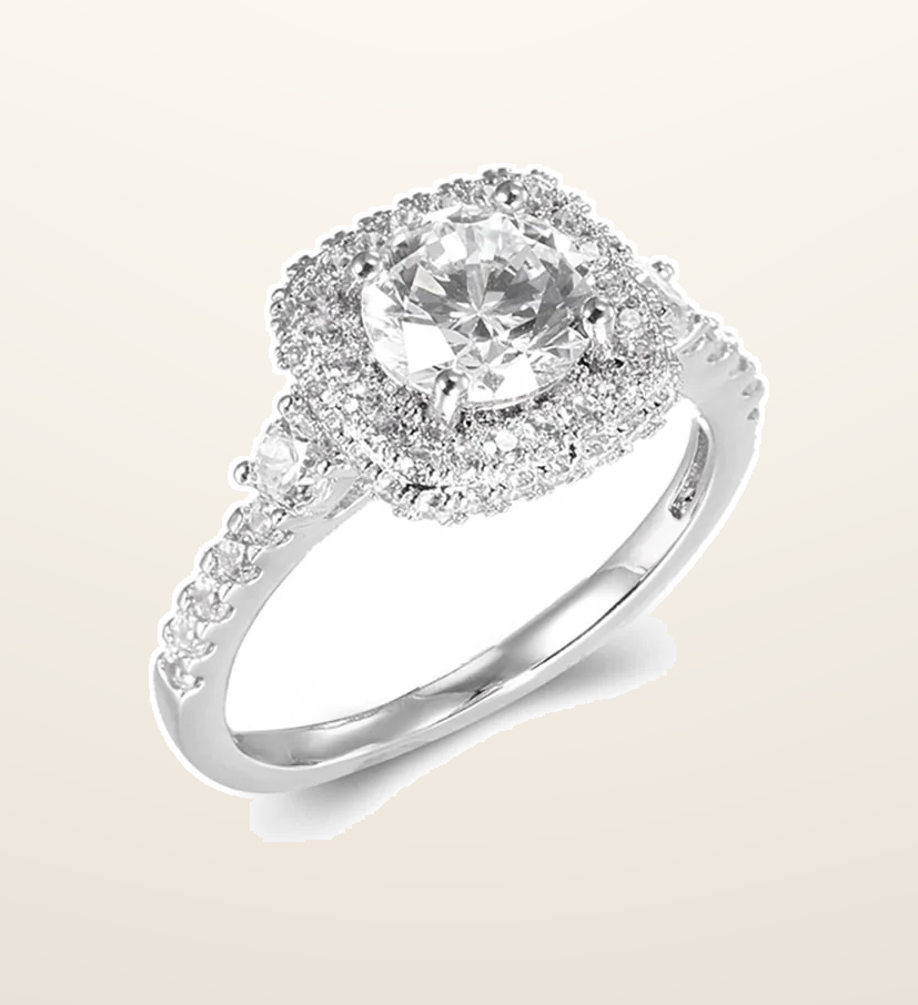 IT_ROLE:presentation_crop | 925 Silver Cubic Zirconia RBC Ring