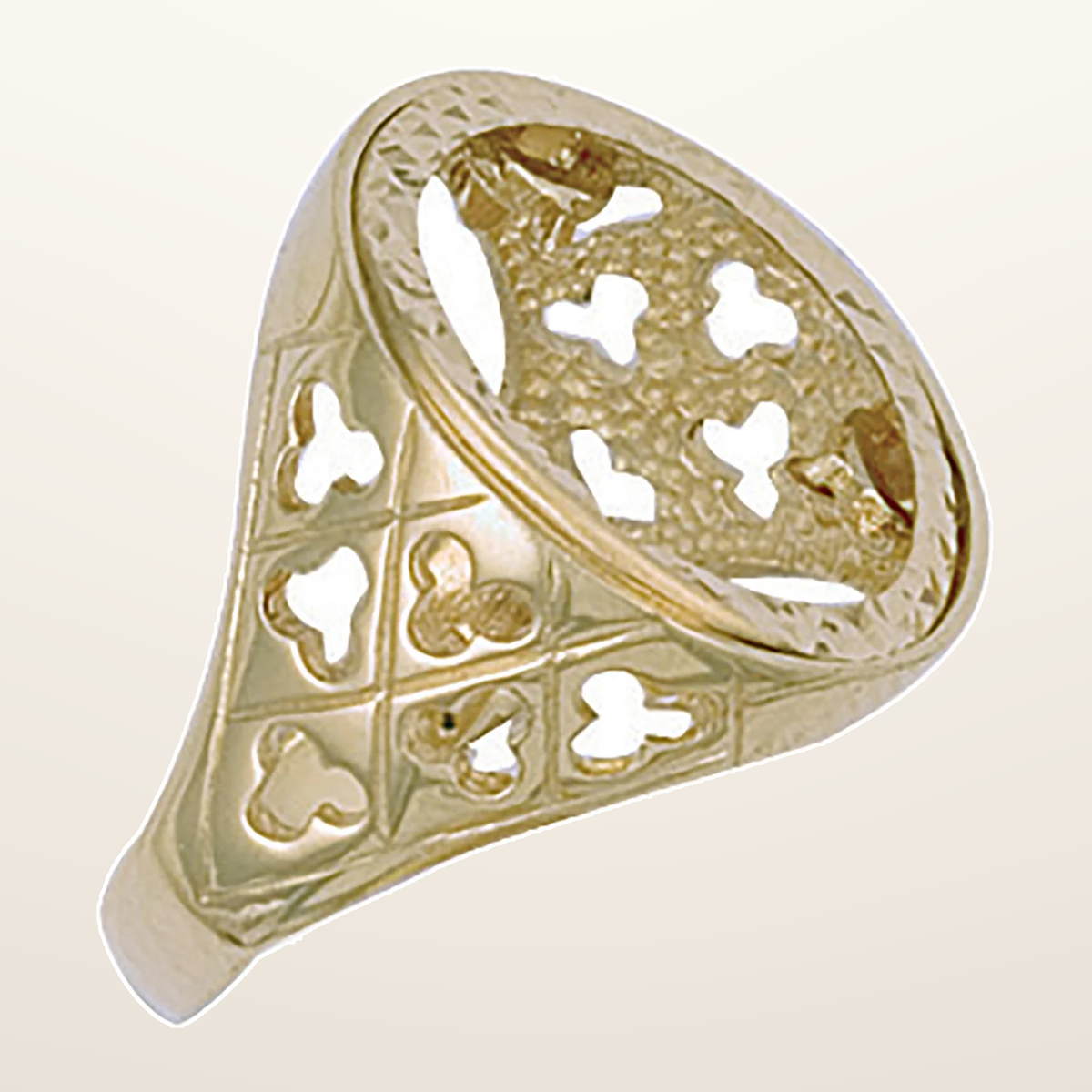 IT_ROLE:studio_clean | Yellow Gold (Half) Fancy Sides Sovereign Ring