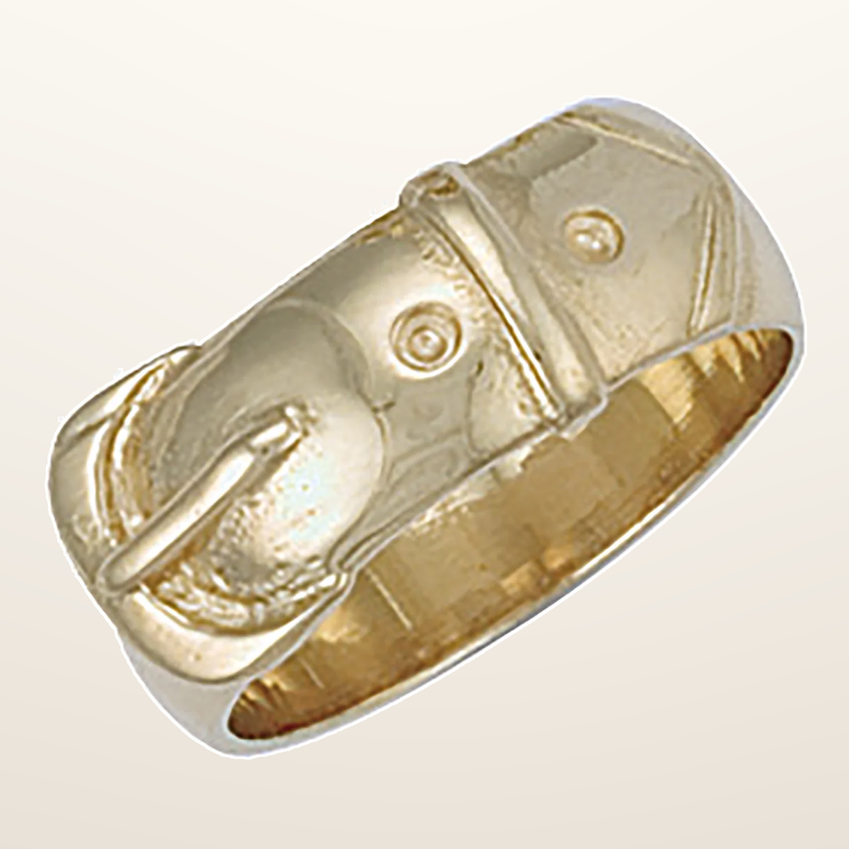 IT_ROLE:studio_clean | Yellow Gold Buckle Ring