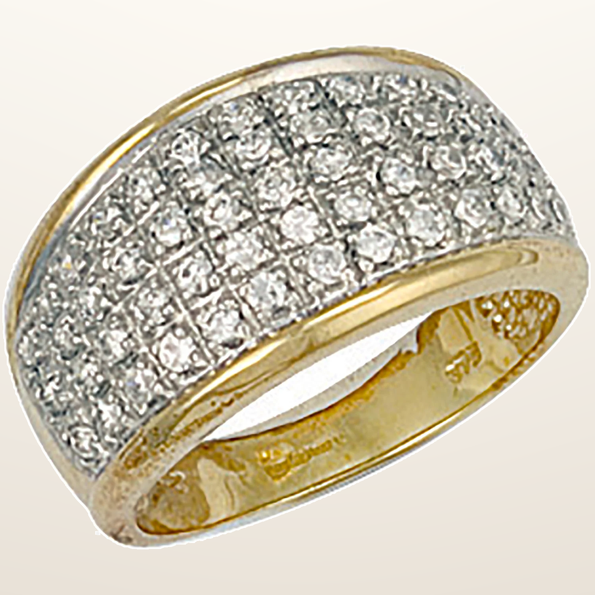 IT_ROLE:studio_clean | Yellow Gold Cubic Zirconia Bombay Ring