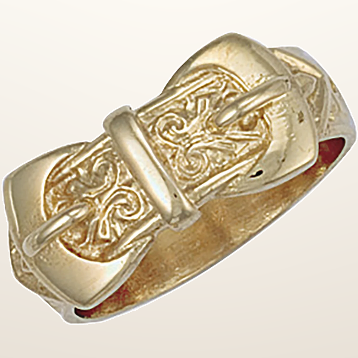 IT_ROLE:studio_clean | Yellow Gold Double Buckle Ring