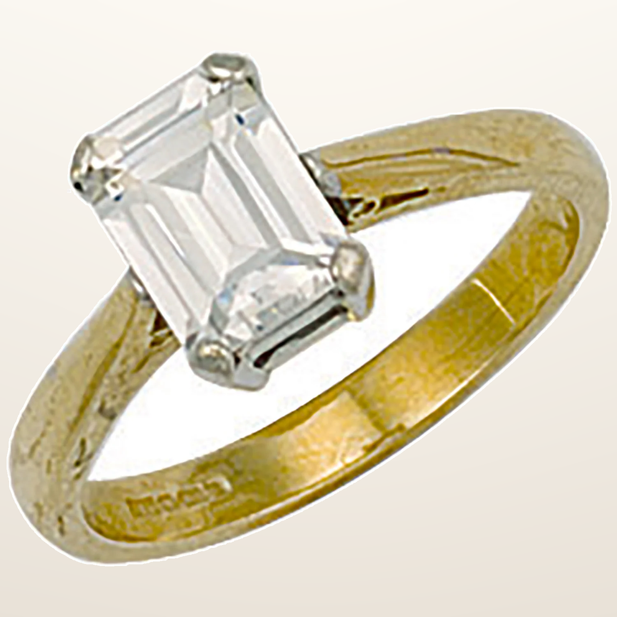 IT_ROLE:studio_clean | Yellow Gold Fancy Cubic Zirconia Ring