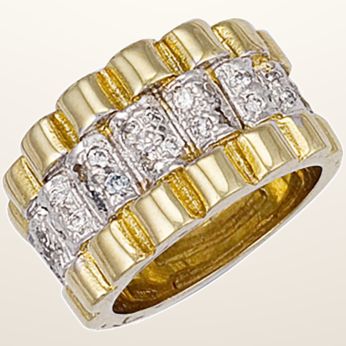 IT_ROLE:studio_clean | Yellow Gold Gents Cubic Zirconia Ring
