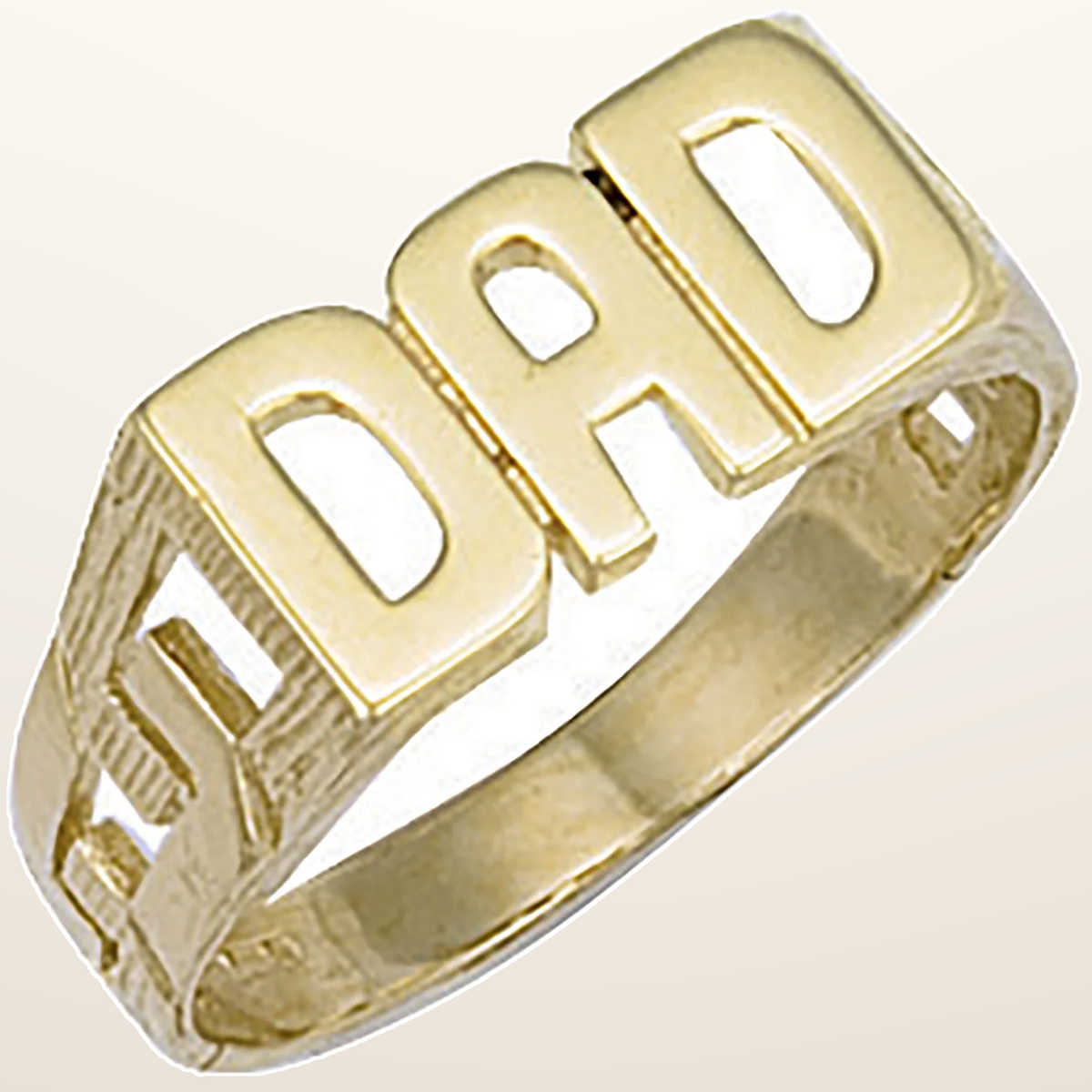 IT_ROLE:studio_clean | Yellow Gold ID Sides Dad Ring