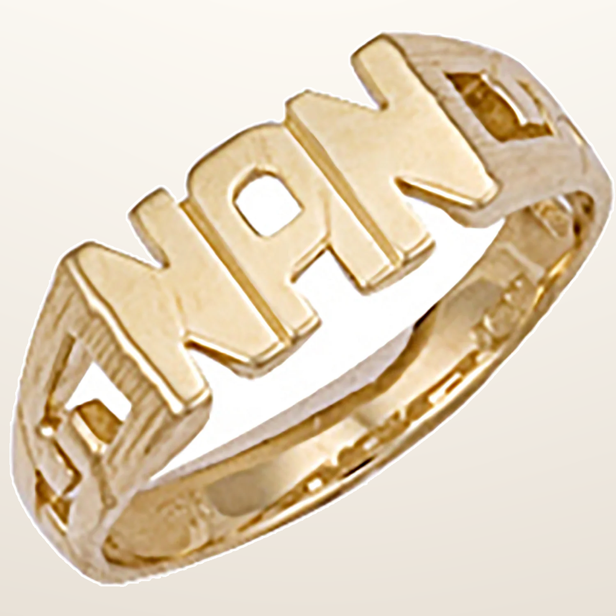 IT_ROLE:studio_clean | Yellow Gold ID Sides Nan Ring