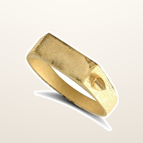 IT_ROLE:studio_clean | 9ct Yellow Gold Initial Blank Ring