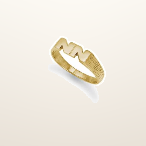 IT_ROLE:studio_clean | 9ct Yellow Gold Initial Blank Ring