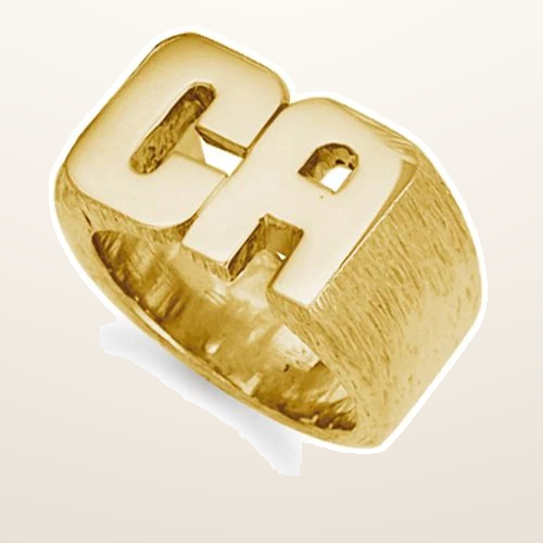 IT_ROLE:studio_clean | 9ct Yellow Gold Initial Blank Ring