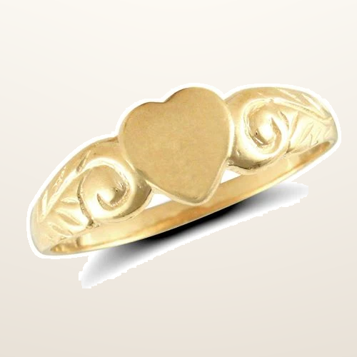 IT_ROLE:studio_clean | 9ct Yellow Gold Heart Ring