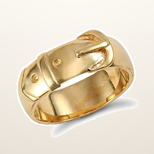 IT_ROLE:studio_clean | 9ct Yellow Gold Buckle Ring
