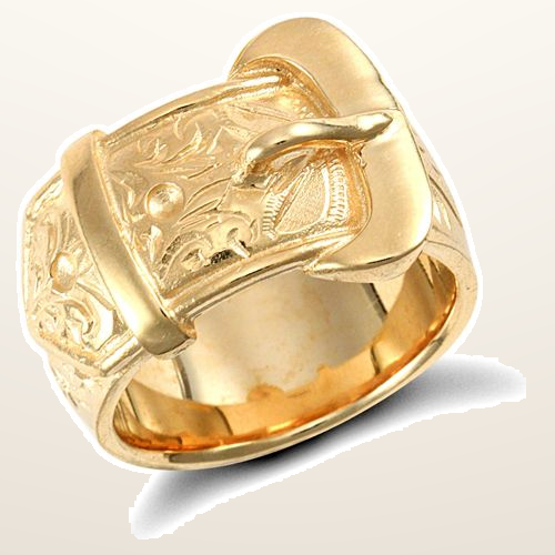 IT_ROLE:studio_clean | 9ct Yellow Gold Buckle Ring