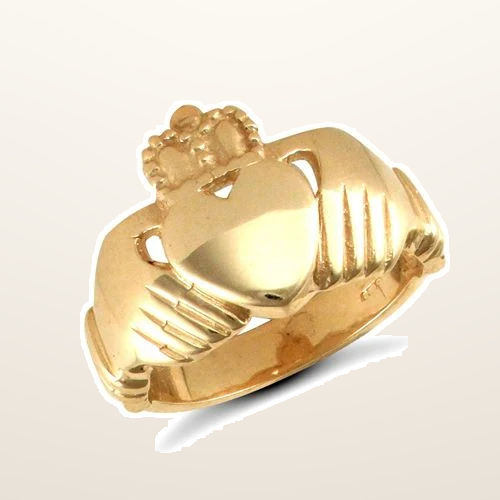 IT_ROLE:studio_clean | 9ct Yellow Gold Claddagh Ring