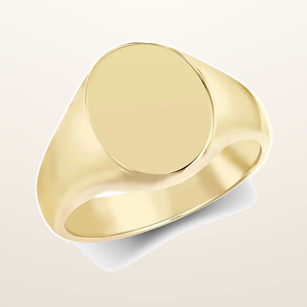 IT_ROLE:studio_clean | 9ct Yellow Gold Signet Ring