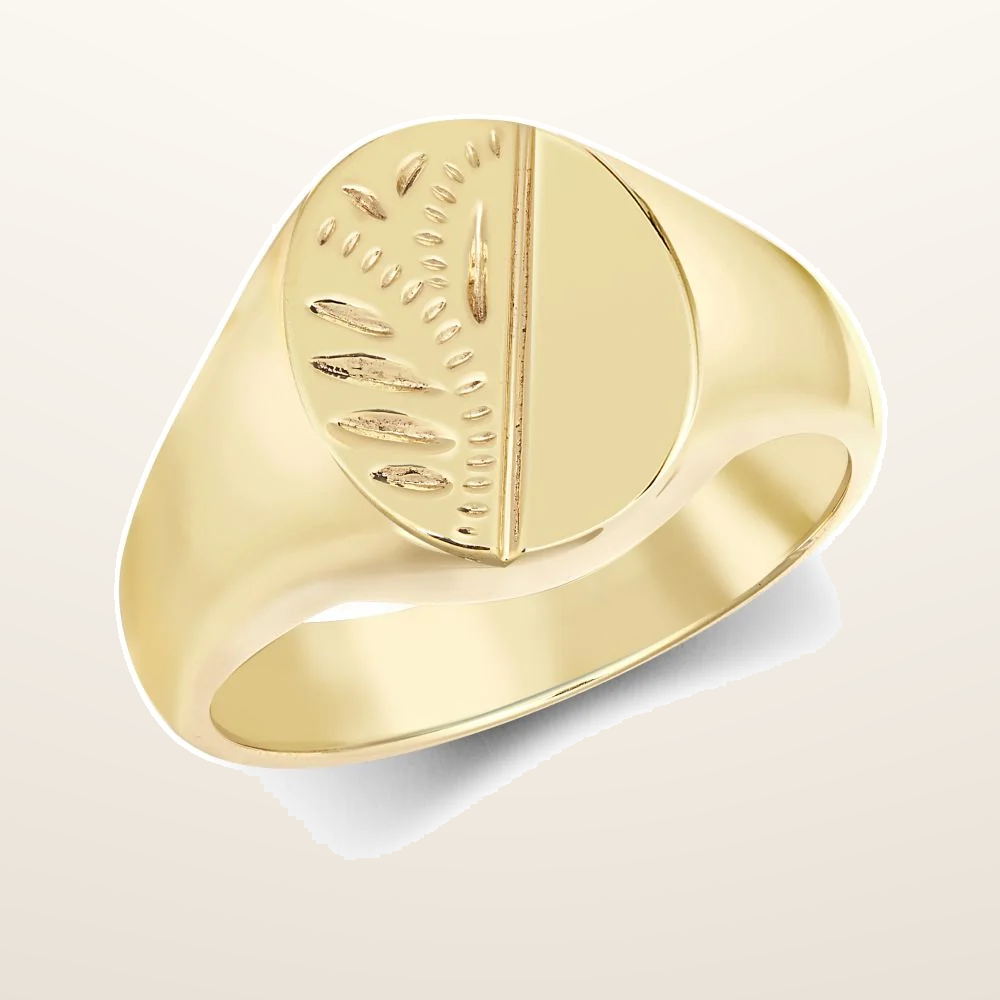 IT_ROLE:studio_clean | 9ct Yellow Gold Signet Ring