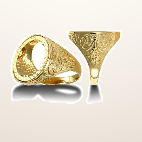IT_ROLE:studio_clean | 9ct Yellow Gold Full Sovereign Ring