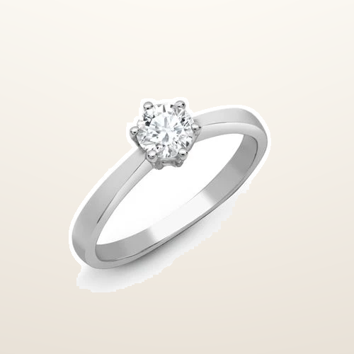 IT_ROLE:studio_clean | Lab 18ct White Gold 25pts Solitaire Diamond Ring