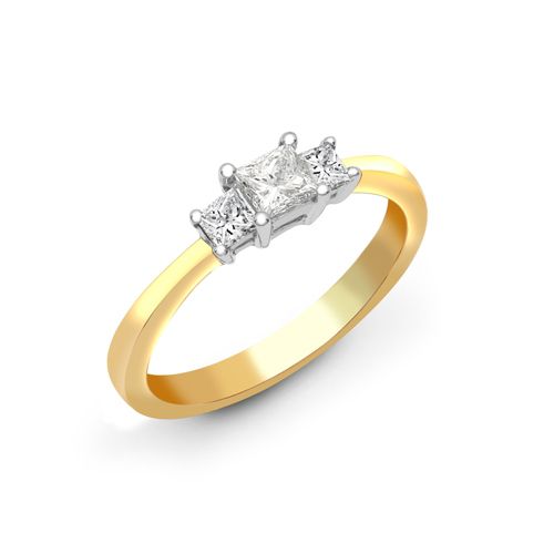 18ct Yellow Gold 1ct Natural Diamond Ring (18R338-100) – product view