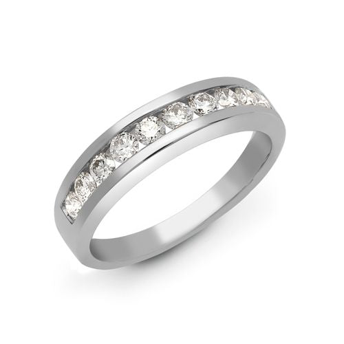 18ct White Gold 25pts Channel Set Natural Diamond Ring – additional view 6