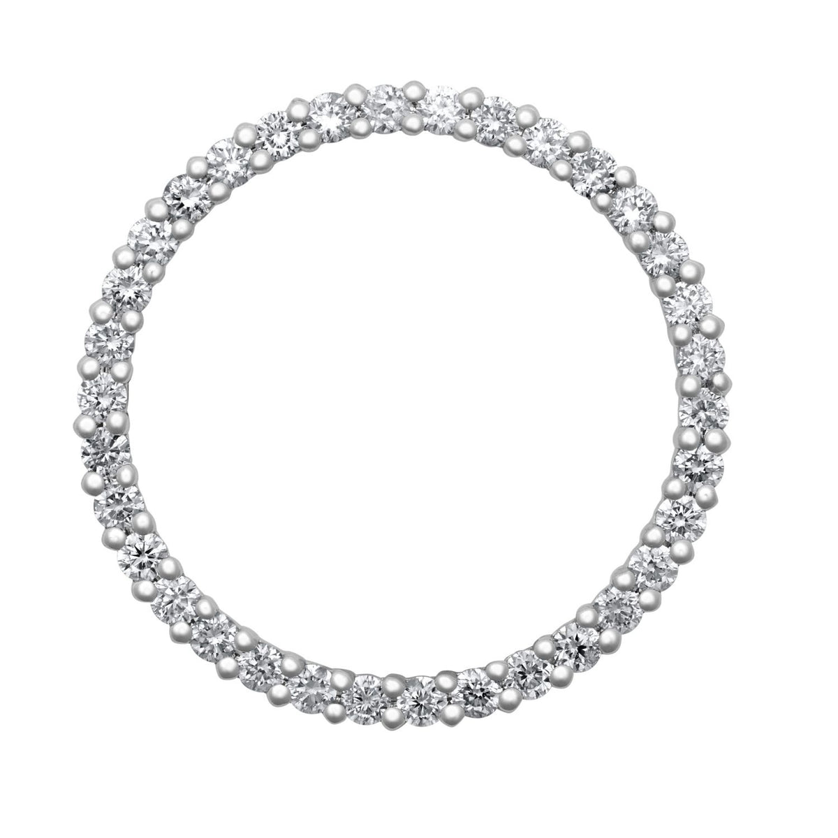 18ct White Gold Natural Diamond Pendant – additional view 5